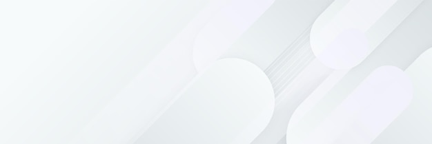 elegant abstract white banner background with shiny lines