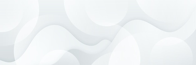 elegant abstract white banner background with shiny lines