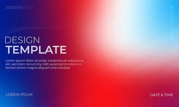 Elegant Blue Red and White Gradient Background Design