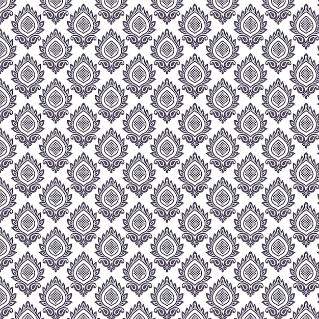 Elegant Damask Motif for Textile and Decorative Applications