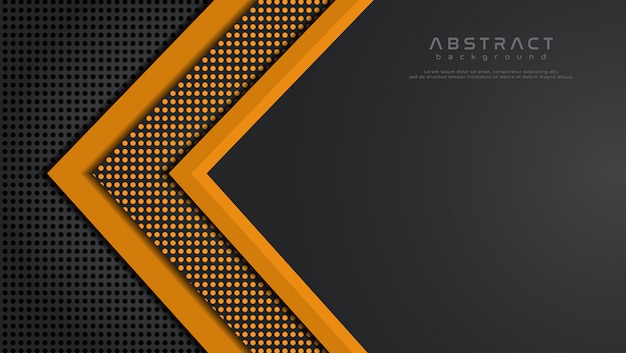 Elegant drak black background with golden arrow combination