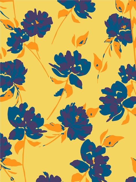 elegant floral arrangement on yellow background
