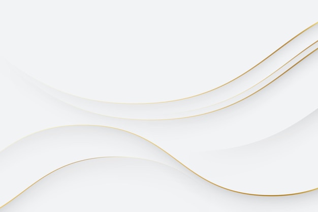 Elegant white background with golden lines
