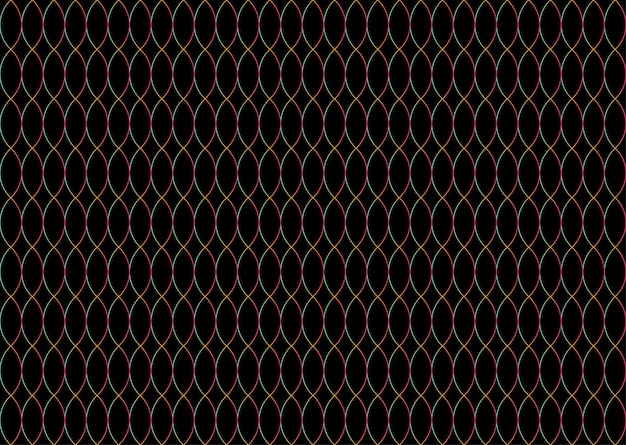 ellipses gradient color pattern design on black background