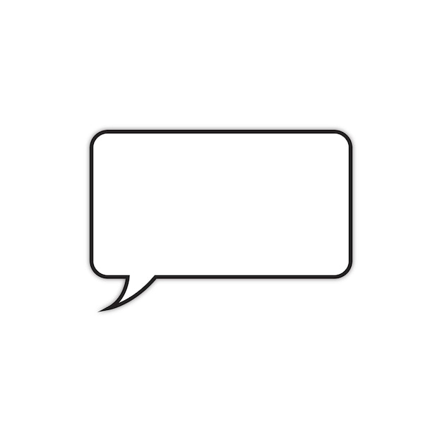 Elliptical message icon on transparent background