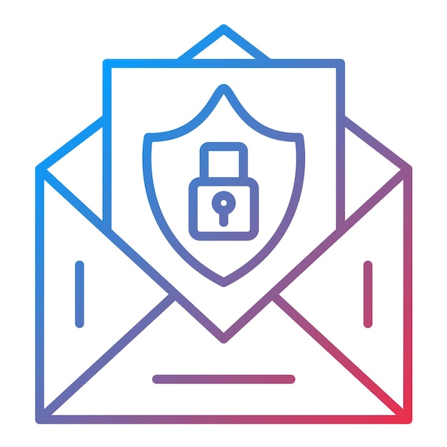 Email Security icon vector image Can be used for Security