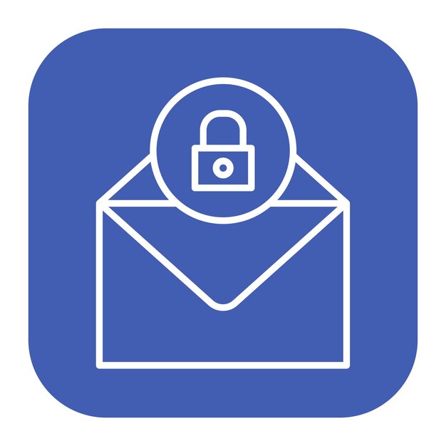 Email Security Vector Illustration