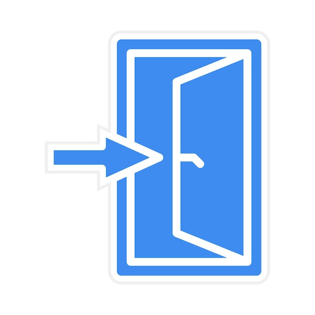 Emergency Exit Sign icon vector image Can be used for Rescue And Response