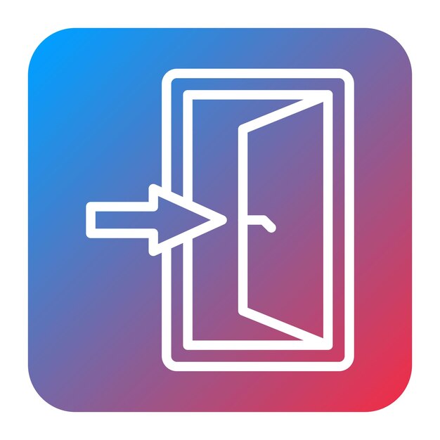 Emergency Exit Sign icon vector image Can be used for Rescue And Response