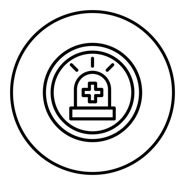 emergency response icon vector image can be used for risk management