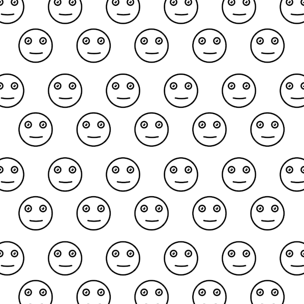 Emoticon icon vector