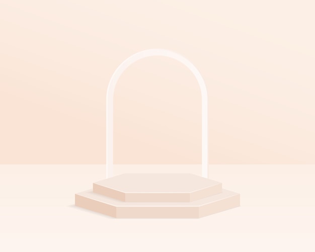 Empty cylinder podium . Abstract minimal scene with geometric shape object.