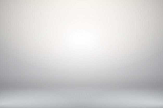 empty horizontal abstract white gradient room studio with illumination