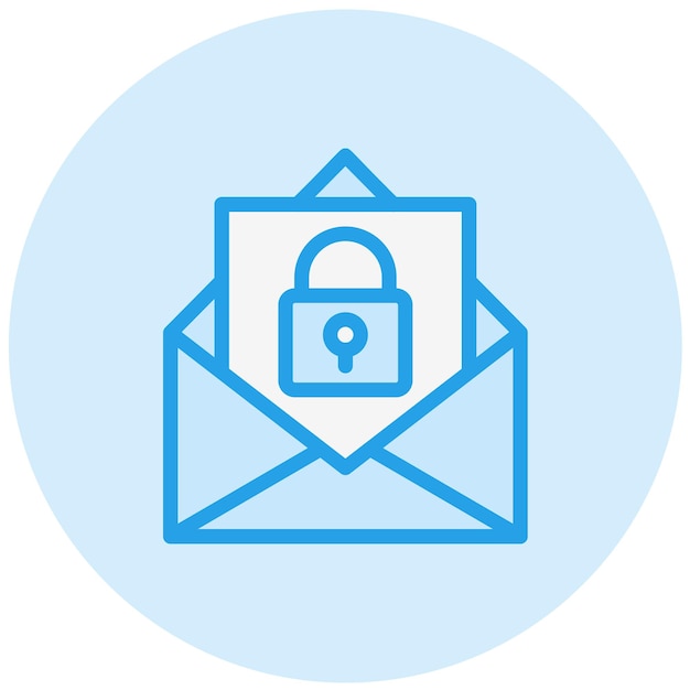 Encrypted Vector Icon Design Illustration