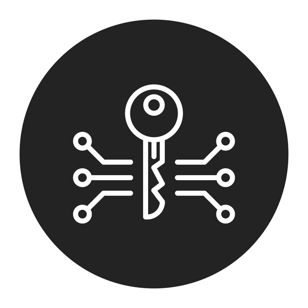 encryption icon vector image can be used for information security