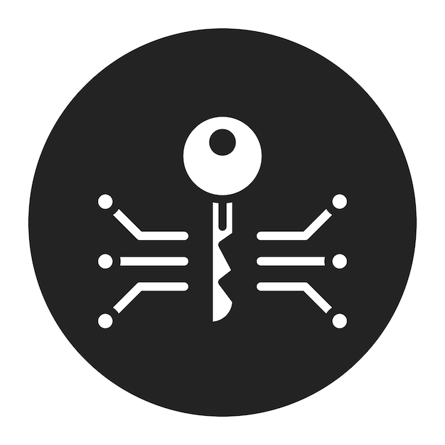 encryption icon vector image can be used for information security