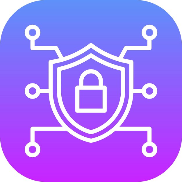 Encryption vector icon illustration of Cyber Security iconset