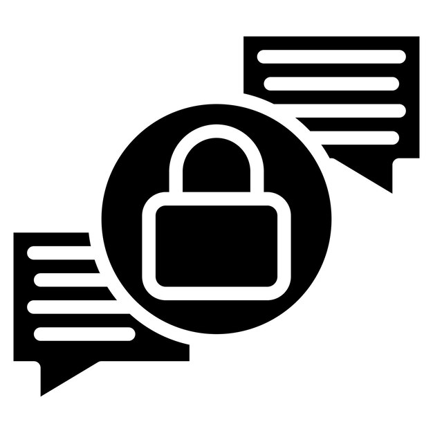 end to end encryption icon vector image can be used for safe payment