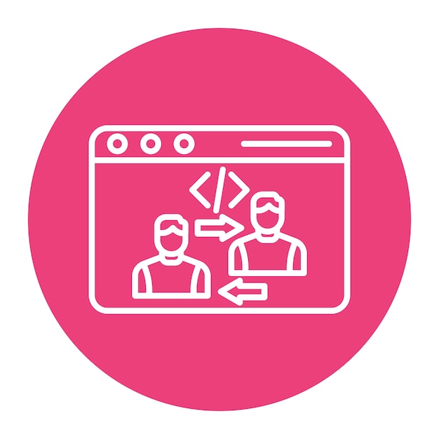 end user vector icon can be used for no code iconset