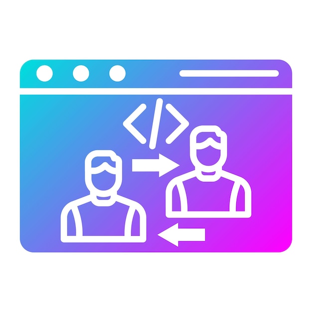 end user vector icon can be used for no code iconset