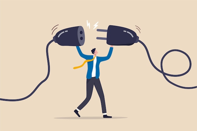 energy recharge or connecting people concept.