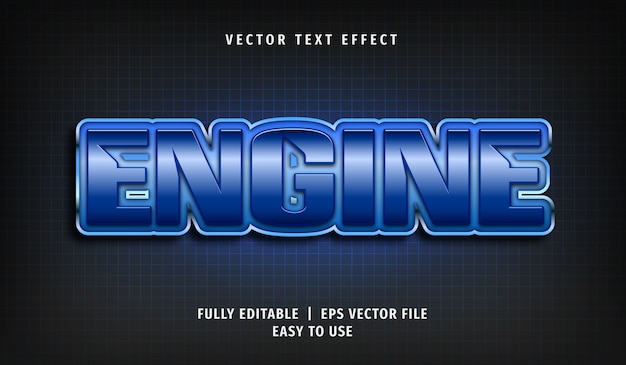  engine text effect, editable text style