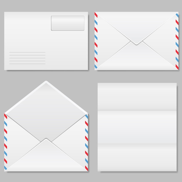 Envelopes illustration set
