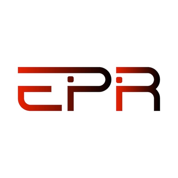 epr logo abstract typography simple modern minimal vector design