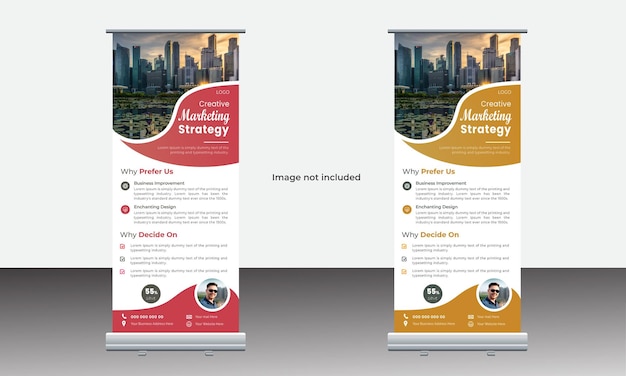 EPS minimal corporate roll up banner template