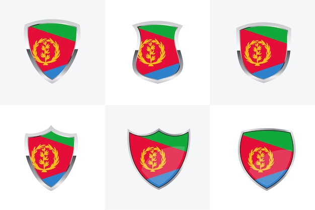 Eritrea flag Shield