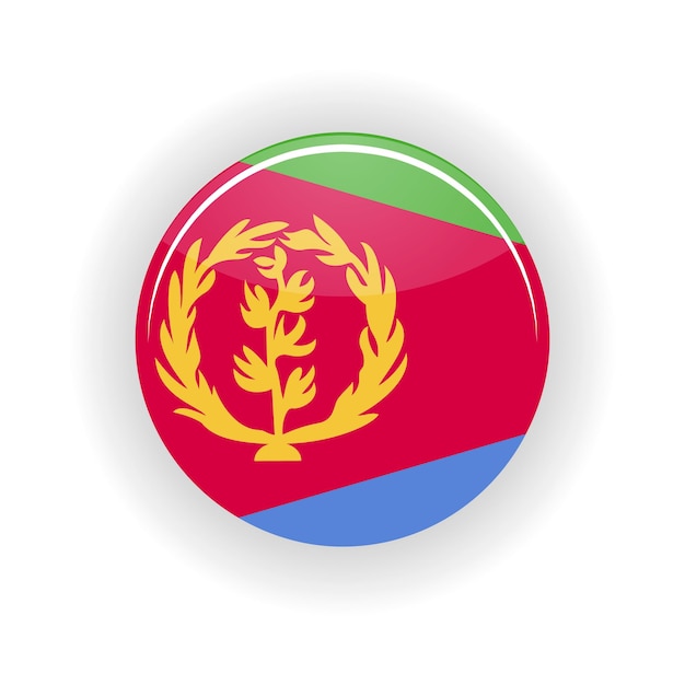 eritrea icon circle isolated on white background asmara icon vector illustration