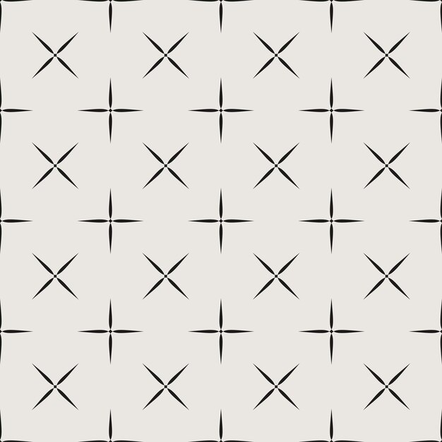 essential monochrome geometric seamless vector pattern