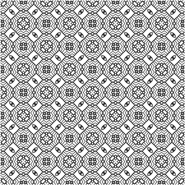 Ethnic seamless pattern design minimalist style
