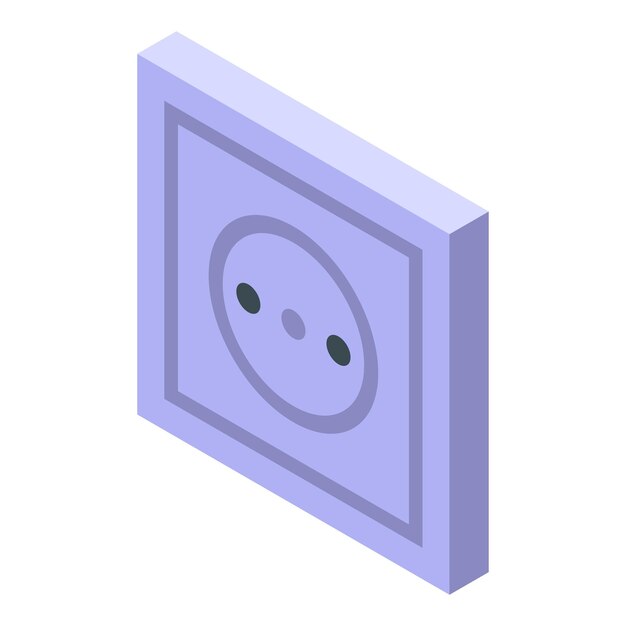 European power socket providing electricity on white background