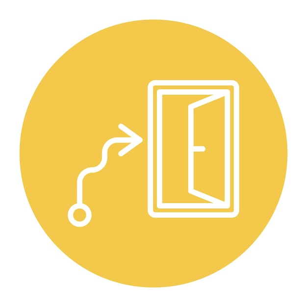 Exit Strategy icon vector image Can be used for Crowdfunding