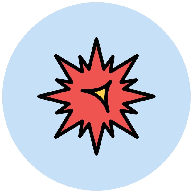 Explosive icon vector image Can be used for Game Design