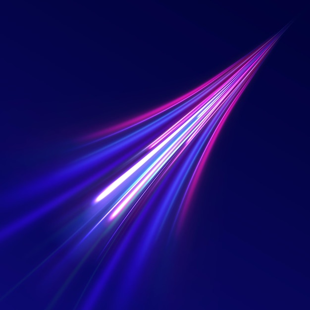 Expressway car headlight effect Speed connection vector background Png line blur beam ray