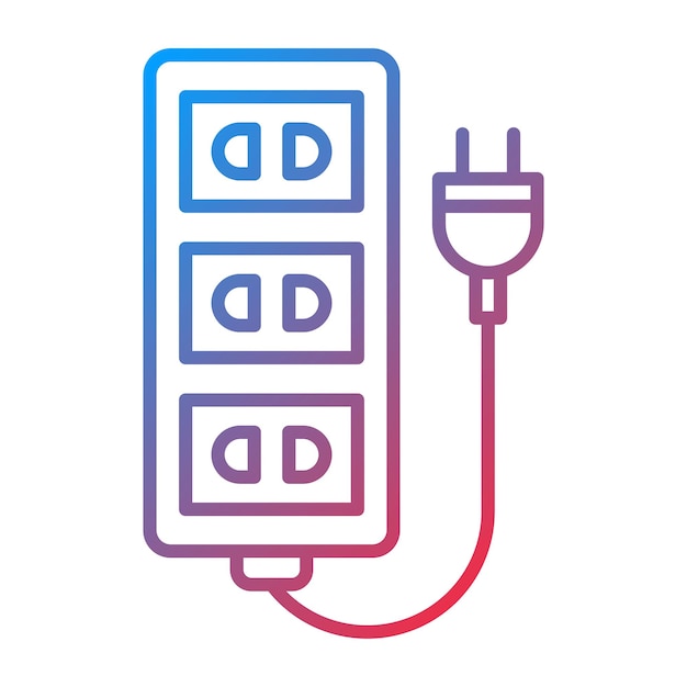 Extension Cord icon vector image Can be used for Electrician Tools