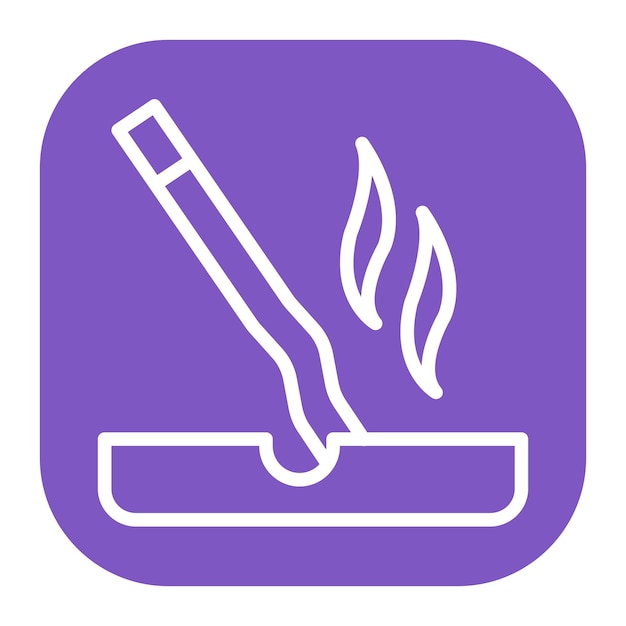 Extinguished Cigarette icon vector image Can be used for Smoking