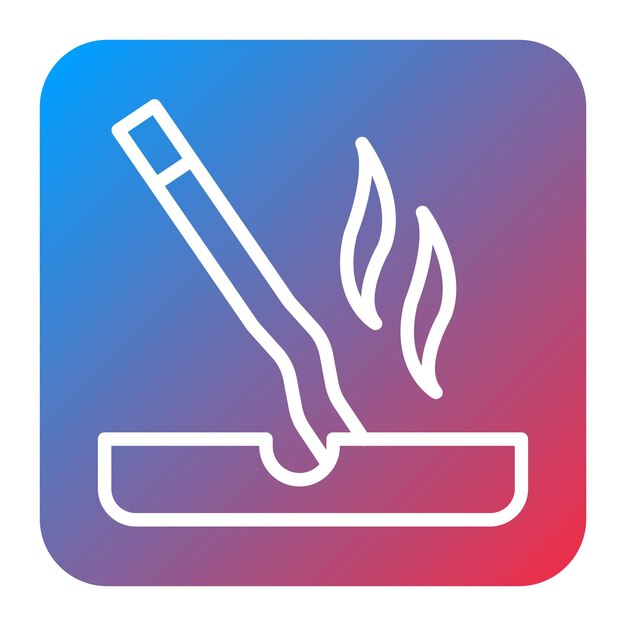 Extinguished Cigarette icon vector image Can be used for Smoking