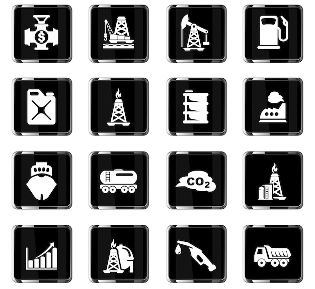 Extraction of oil vector icons for user interface design