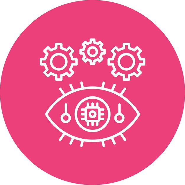 eye setting icon vector image can be used for artificial intelligence