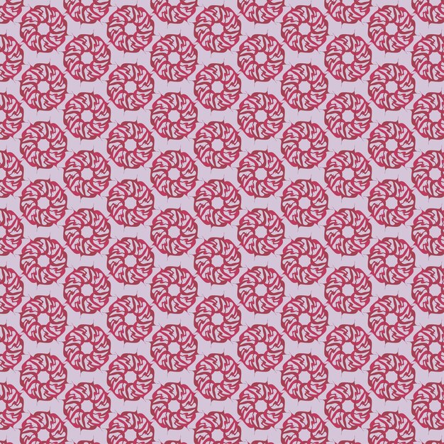 fabric pink circles pattern design vector