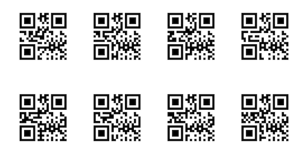Fake QR code scan me vector illustration