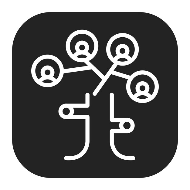family tree icon vector image can be used for inheritance