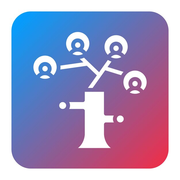 family tree icon vector image can be used for inheritance