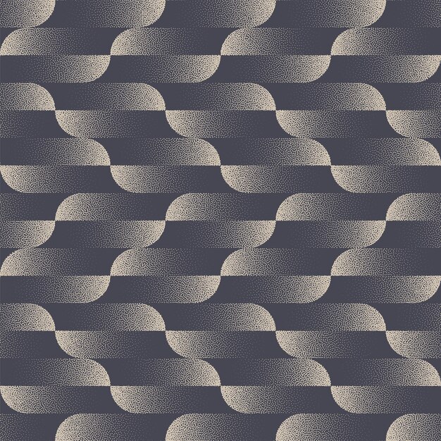 Fancy motif seamless pattern trend dot work graphical vector abstract background