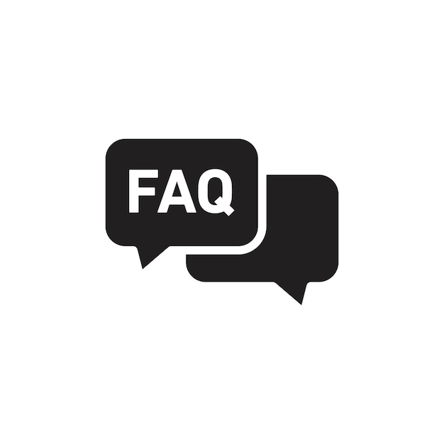 FAQ icon Line Art Logo set