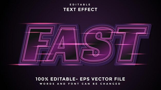 fast editable text effect design template effect saved in graphic style