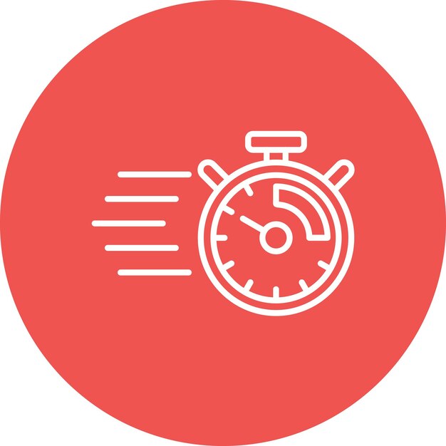 fast time icon vector image can be used for time and date